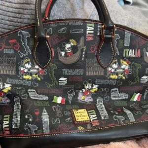 Dooney & Bourke Italy Graphic Black Handbag